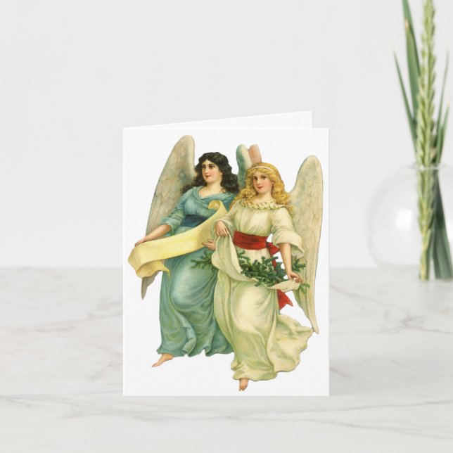 Vintage Christmas Thank You Card (Front)