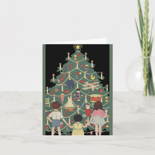 Vintage Christmas Thank You Card