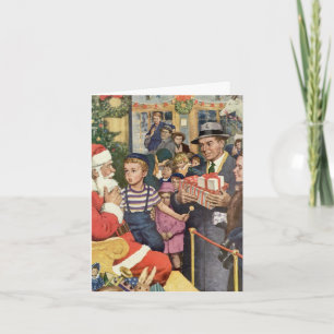 Vintage Christmas Thank You Card