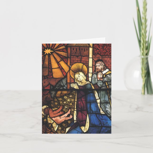 Vintage Christmas Thank You Card (Front)