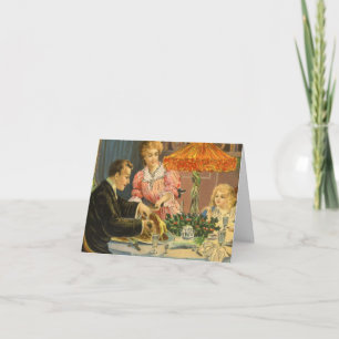Vintage Christmas Thank You Card