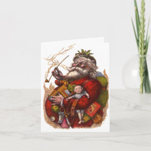 Vintage Christmas Thank You Card