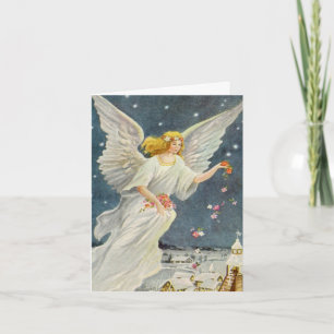 Vintage Christmas Thank You Card