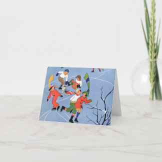 Vintage Christmas Thank You Card