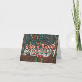 Vintage Christmas Thank You Holiday Card