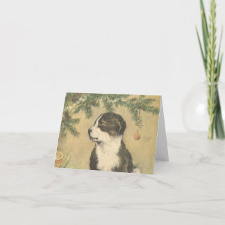 Vintage Christmas Thank You Holiday Card