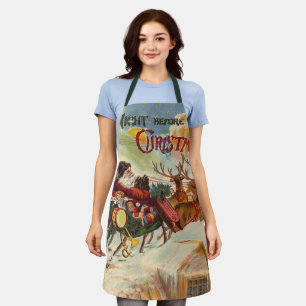 Vintage Christmas, The Night Before Christmas Apron