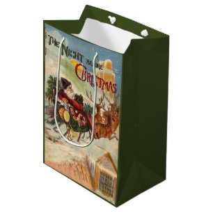 Vintage Christmas, The Night Before Christmas Medium Gift Bag