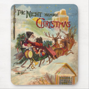Vintage Christmas, The Night Before Christmas Mouse Pad