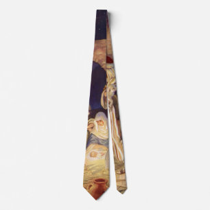 Vintage Christmas, Three Shepherds and Baby Jesus Tie