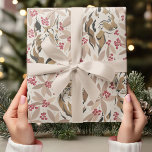 Vintage Christmas Tiger Pattern | Festive Holiday  Wrapping Paper<br><div class="desc">Add a unique twist to your holiday gift wrapping with this Vintage Christmas Tiger Pattern Wrapping Paper! Featuring a festive and stylish design of tigers with vintage holiday accents, this wrapping paper is perfect for anyone who loves a blend of classic charm and bold elegance. Ideal for holiday gift-giving, this...</div>