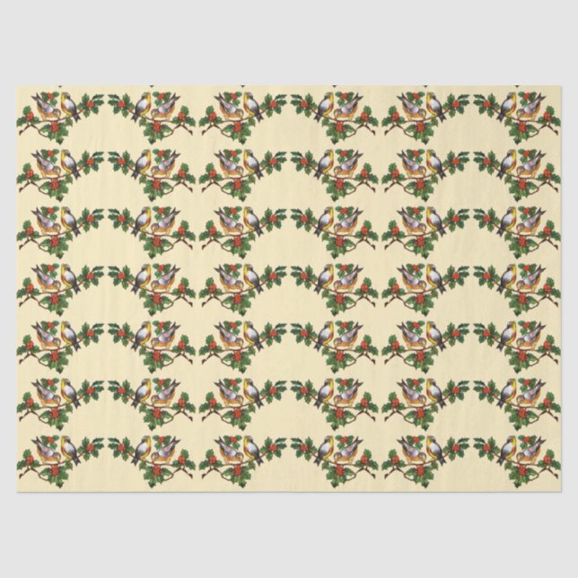 Vintage Christmas Tissue Paper (Front)