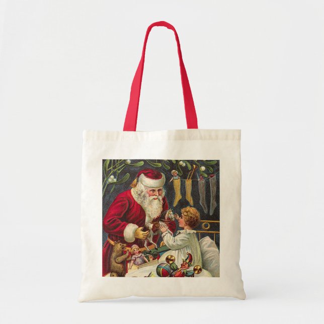 vintage christmas tote bags (Front)