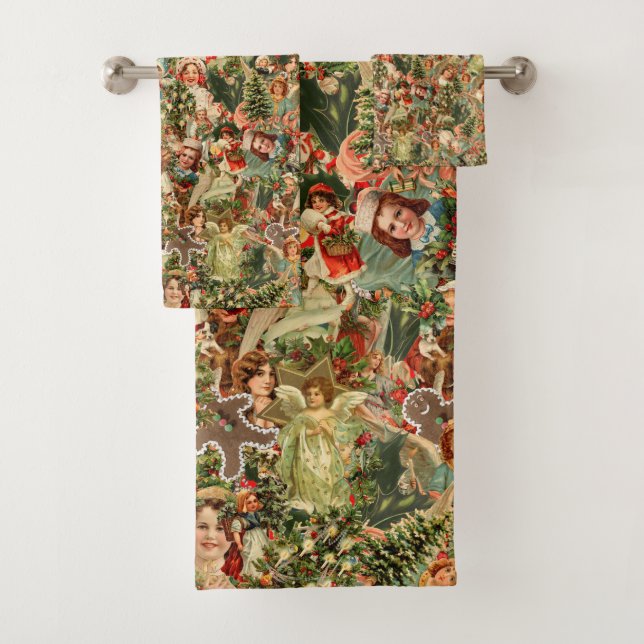 Vintage christmas Towel (Insitu)
