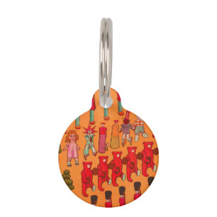 Vintage Christmas Toy Parade 1907 Puck Magazine Pet Tag