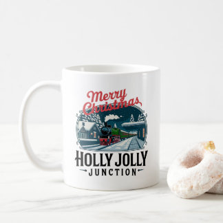 Vintage Christmas Train Coffee Mug