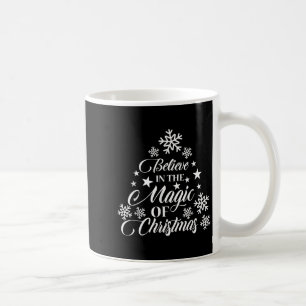 Vintage Christmas Tree Believe In The Magic Of Chr Coffee Mug