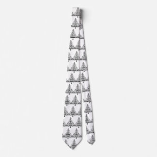 Vintage Christmas Tree Decorative Victorian Scroll Tie