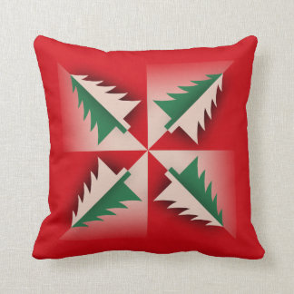 Vintage Christmas Tree Design Cushion