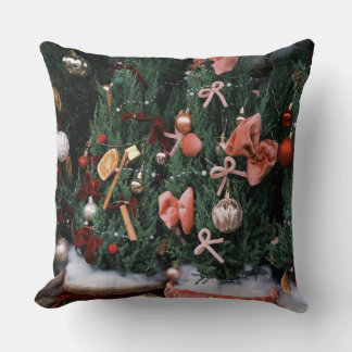 Vintage Christmas Tree Holiday Pillow | Festive Ch