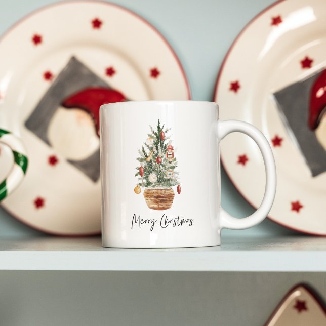 Vintage Christmas Tree | Merry Christmas  Coffee Mug (Creator Uploaded)