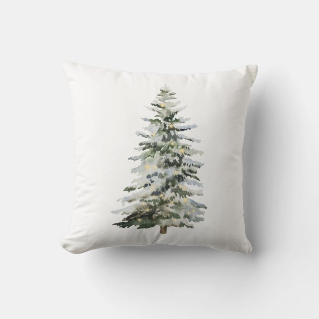 Vintage Christmas Tree Pillow (Front)