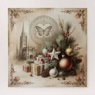 Vintage Christmas Tree Puzzle