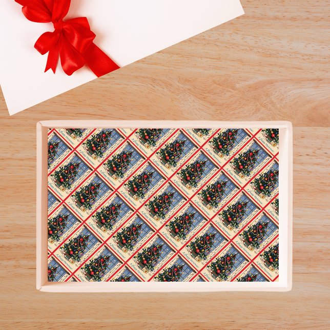 Vintage Christmas Tree Tissue Paper (Vintage Christmas Tree Tissue Paper)