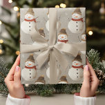 Vintage Christmas Tree with Red Bow Minimalist Wrapping Paper<br><div class="desc">Wrap your holiday gifts with charm using this Vintage Christmas Tree Wrapping Paper. Featuring a realistic, cute Christmas tree topped with a red bow, this design blends a classic holiday look with a modern, minimalist twist. The neutral colours make it versatile and perfect for a range of holiday gifts, adding...</div>