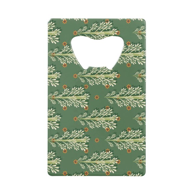 Vintage Christmas Trees Illustration Pattern (Front)