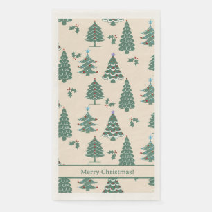 Vintage Christmas Trees Napkin