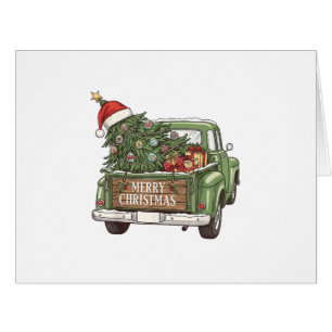 Vintage Christmas Truck Merry Christmas Men Women