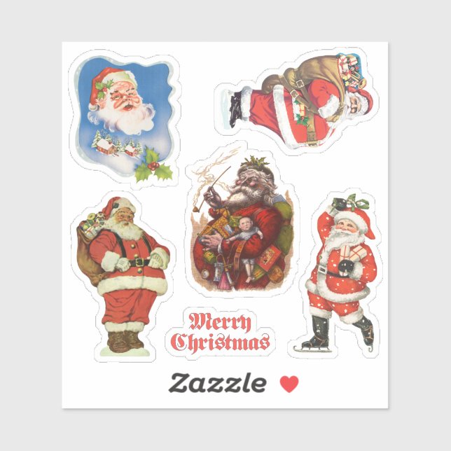 Vintage Christmas, Variety of Santa Claus (Sheet)