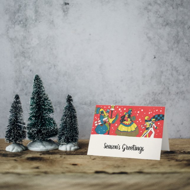 Vintage Christmas, Victorian Family Card (Creator Uploaded)