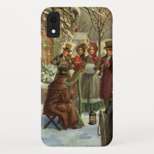 Vintage Christmas, Victorian Musicians Play Music Case-Mate iPhone Case