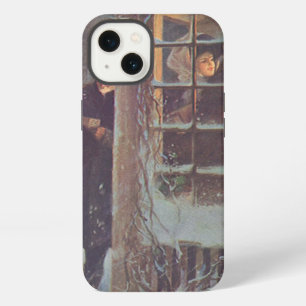 Vintage Christmas, Victorian People at a Party iPhone 13 Case