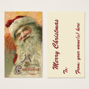 Vintage Christmas, Victorian Santa Claus Portrait