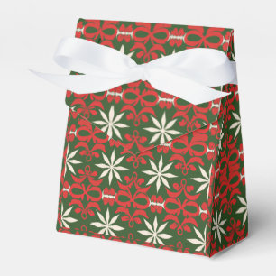 Vintage Christmas/winter patterned  Favour Box