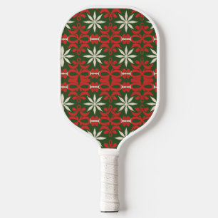 Vintage Christmas/winter patterned  Pickleball Paddle