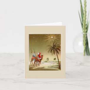 Vintage Christmas Wise Men Holiday Card