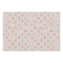 Vintage Christmas Wrapping Paper 3 Sheets