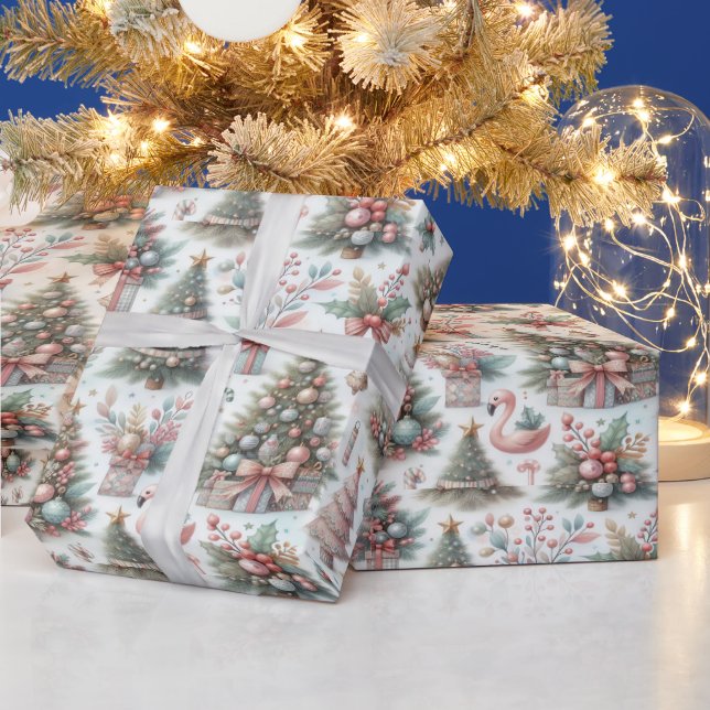 Vintage Christmas wrapping paper, festive! Paper (Holidays)