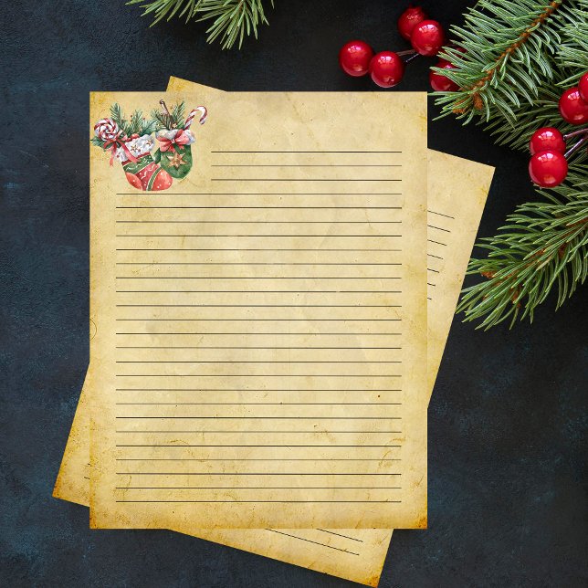 Vintage Christmas Writing Paper (Creator Uploaded)