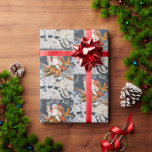 Vintage Christmas WW2 Santa On Plane Wrapping Paper<br><div class="desc">Patriot American Retro Vintage Christmas WW2 Santa On Plane Holiday Wrapping Paper.</div>