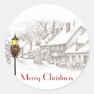 Vintage ChristmasTown Stickers
