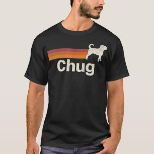Vintage Chug Retro Mum Dad Dog  T-Shirt