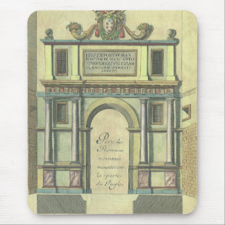 Vintage Church Door Entry Renaissance Architecture Mouse Pad