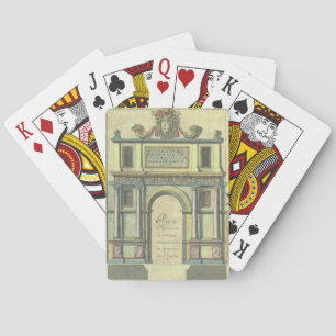 Vintage Church Door Entry Renaissance Architecture Playing Cards