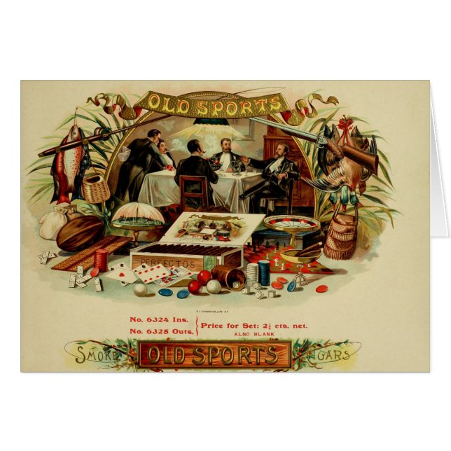 Vintage Cigar Box Label (Front Horizontal)