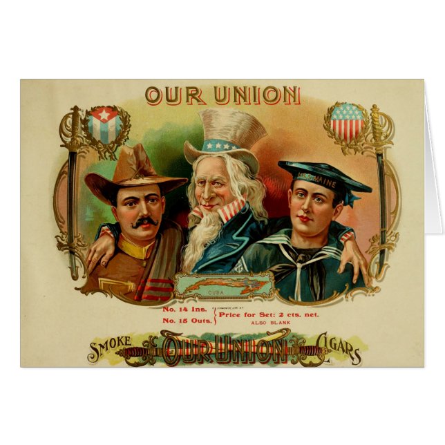 Vintage Cigar Box Label (Front Horizontal)